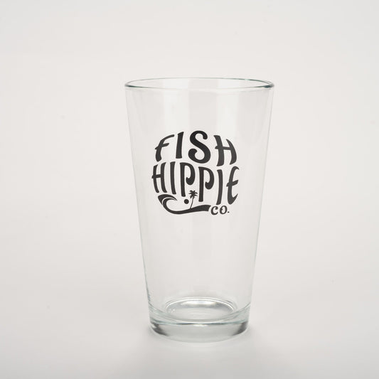 Fish Hippie Beer Glasses 16 oz