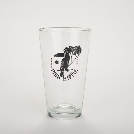 Fish Hippie Beer Glasses 16 oz