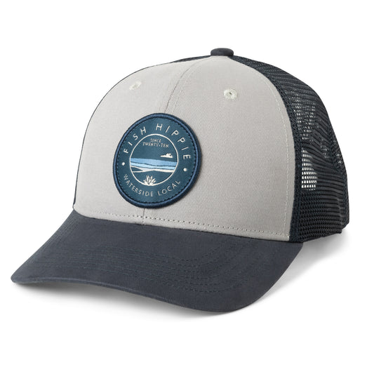 2 Lucky Fish Trucker Hat | It Set You Free Outdoors Trout Trucker Hats Tan/Black Trucker