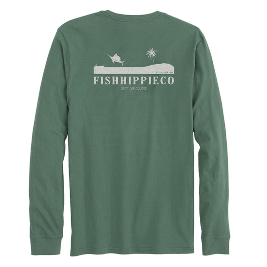 Fish Hippie Stranded Long Sleeve T-Shirt - Azure