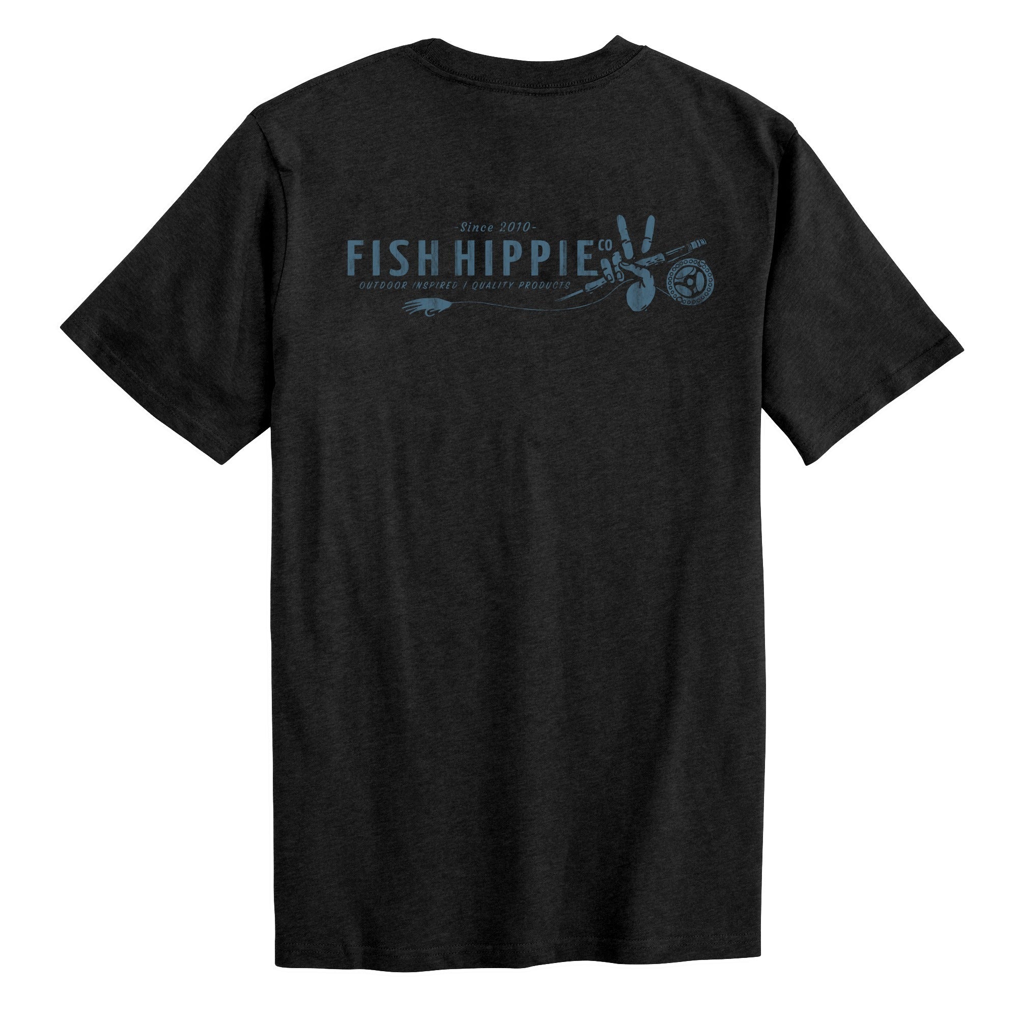 Men's Coastal Graphic TShirts Fish Hippie