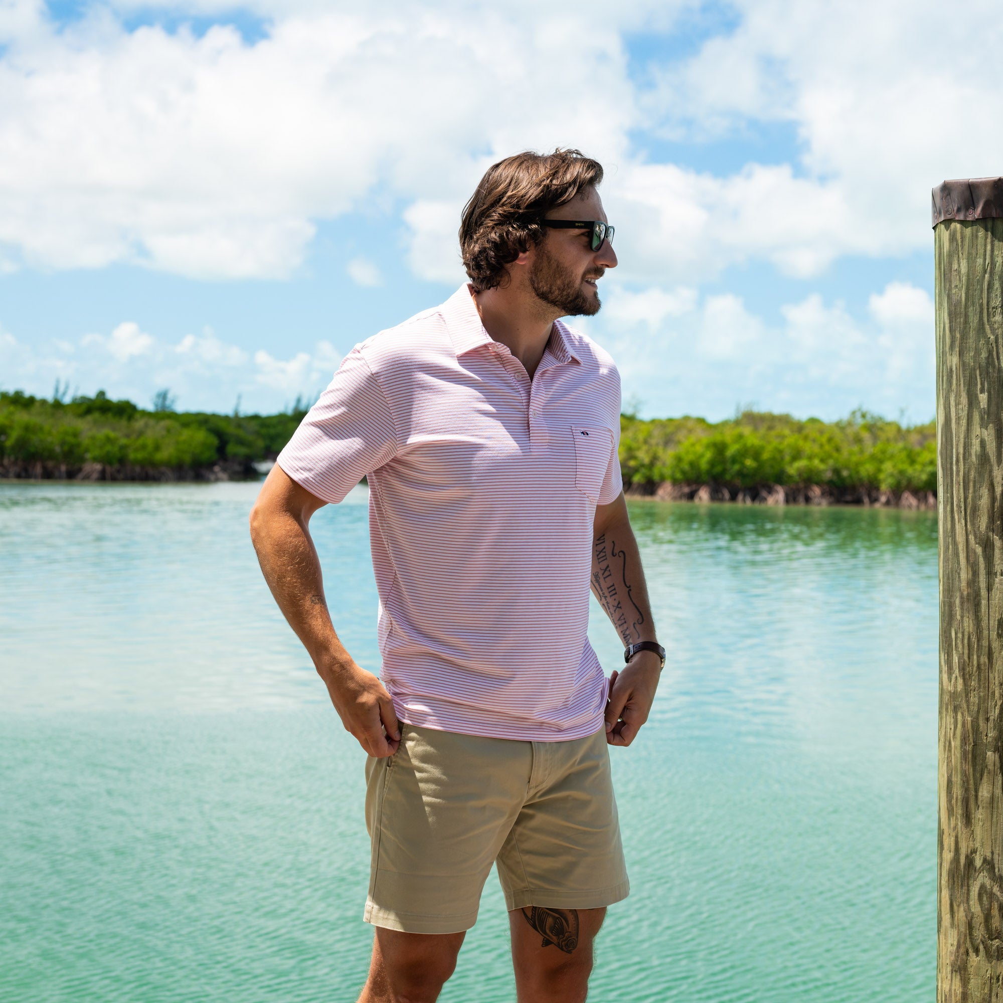 Pamlico Stripe Polos | Fish Hippie