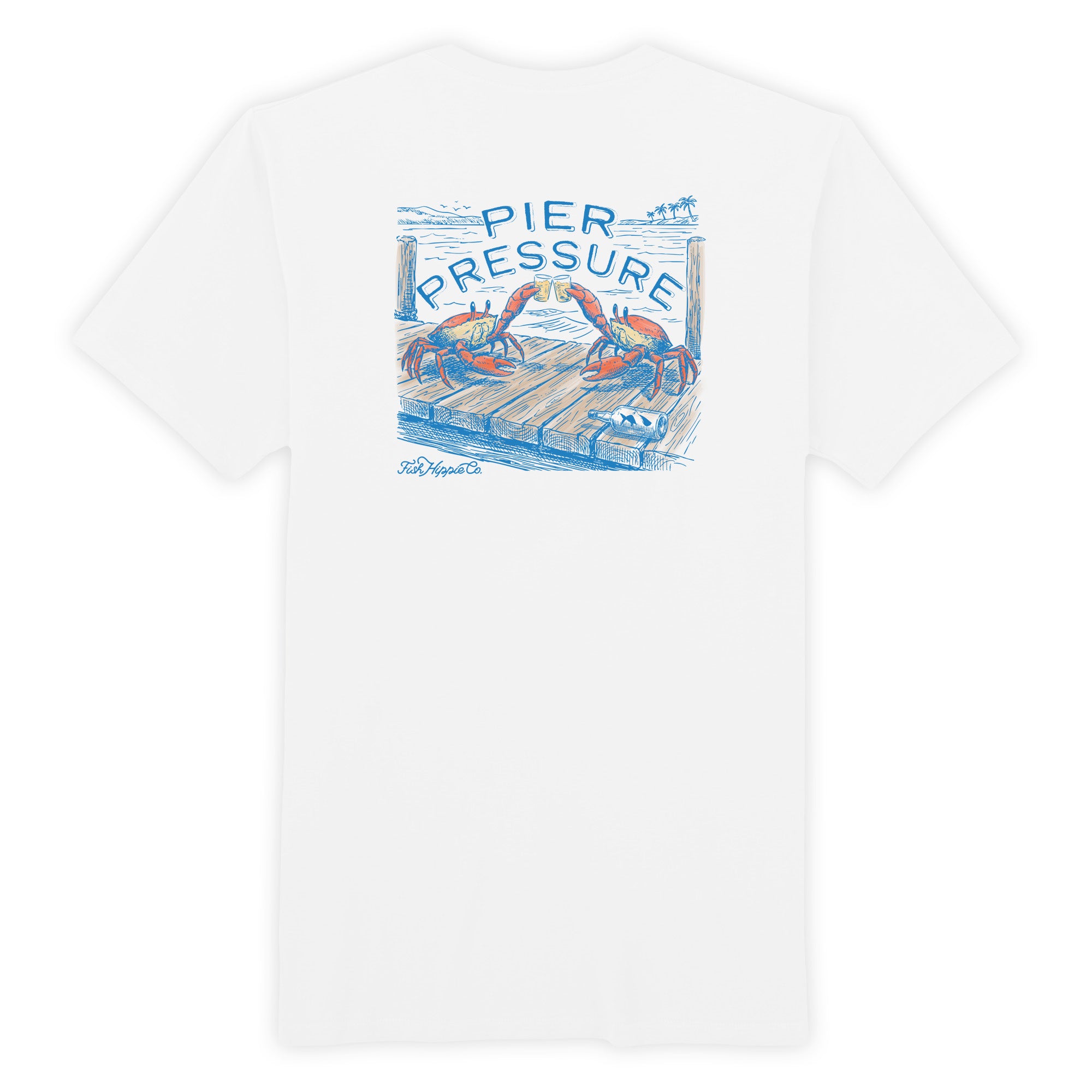 FISH HIPPI I Pier Pressure Pocket Tee Premium Cotton