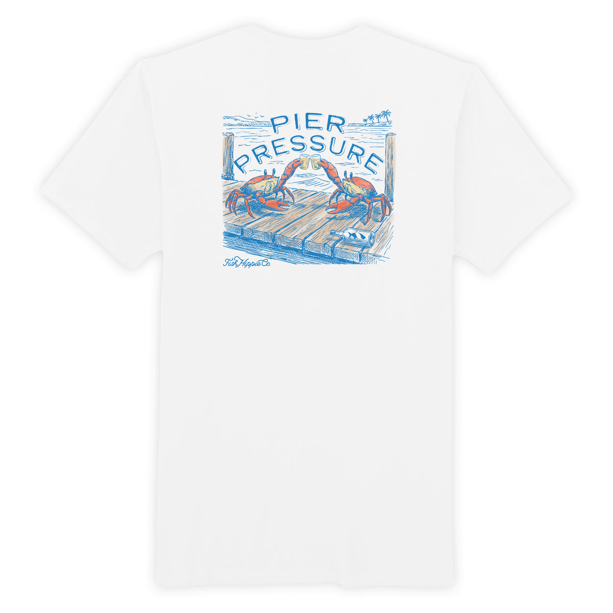FISH HIPPI I Pier Pressure Pocket Tee Premium Cotton