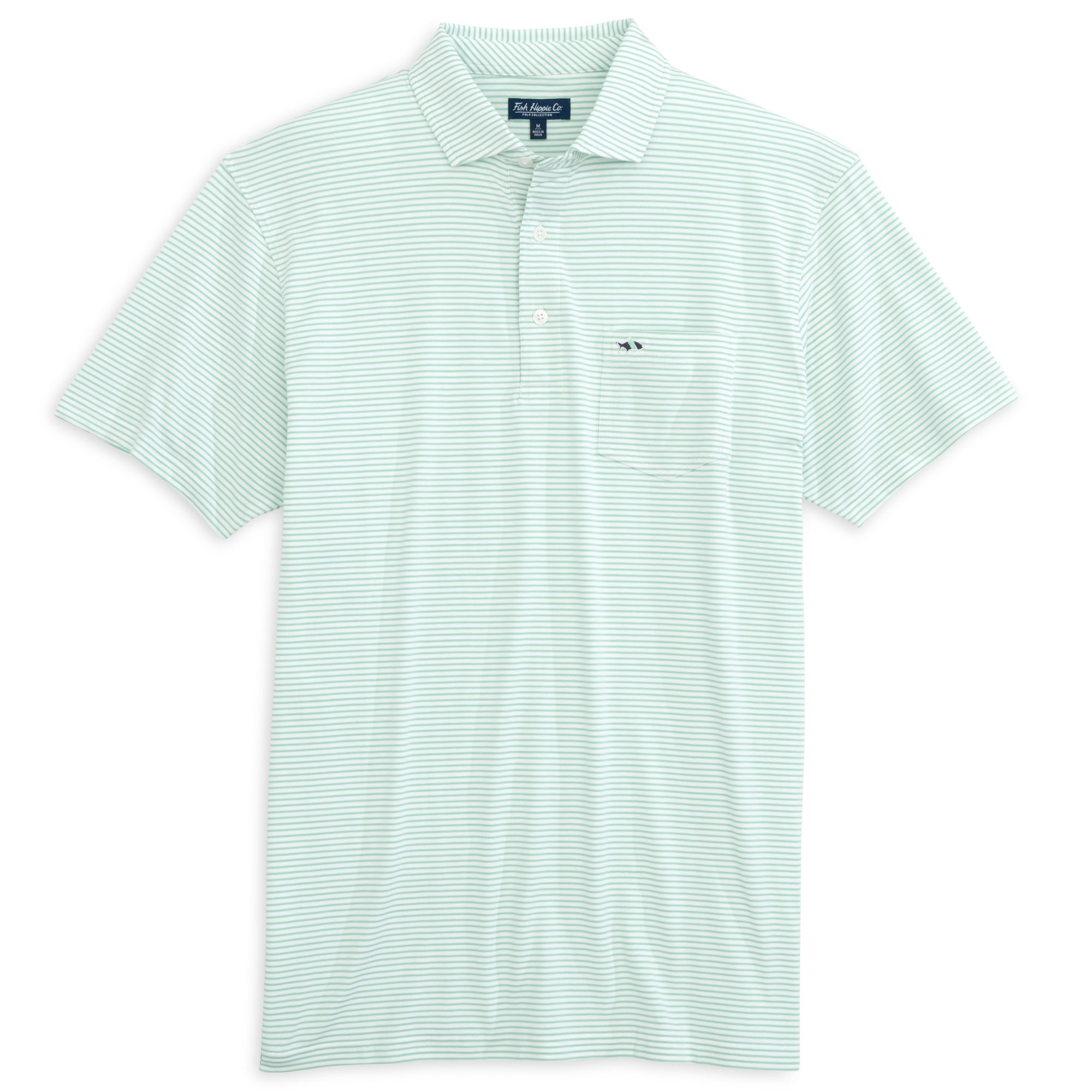 Fish Hippie Boden Heather Performance Crewneck - UPF 30 Sun Protection Long Sleeve Shirt, Moisture-Wicking
