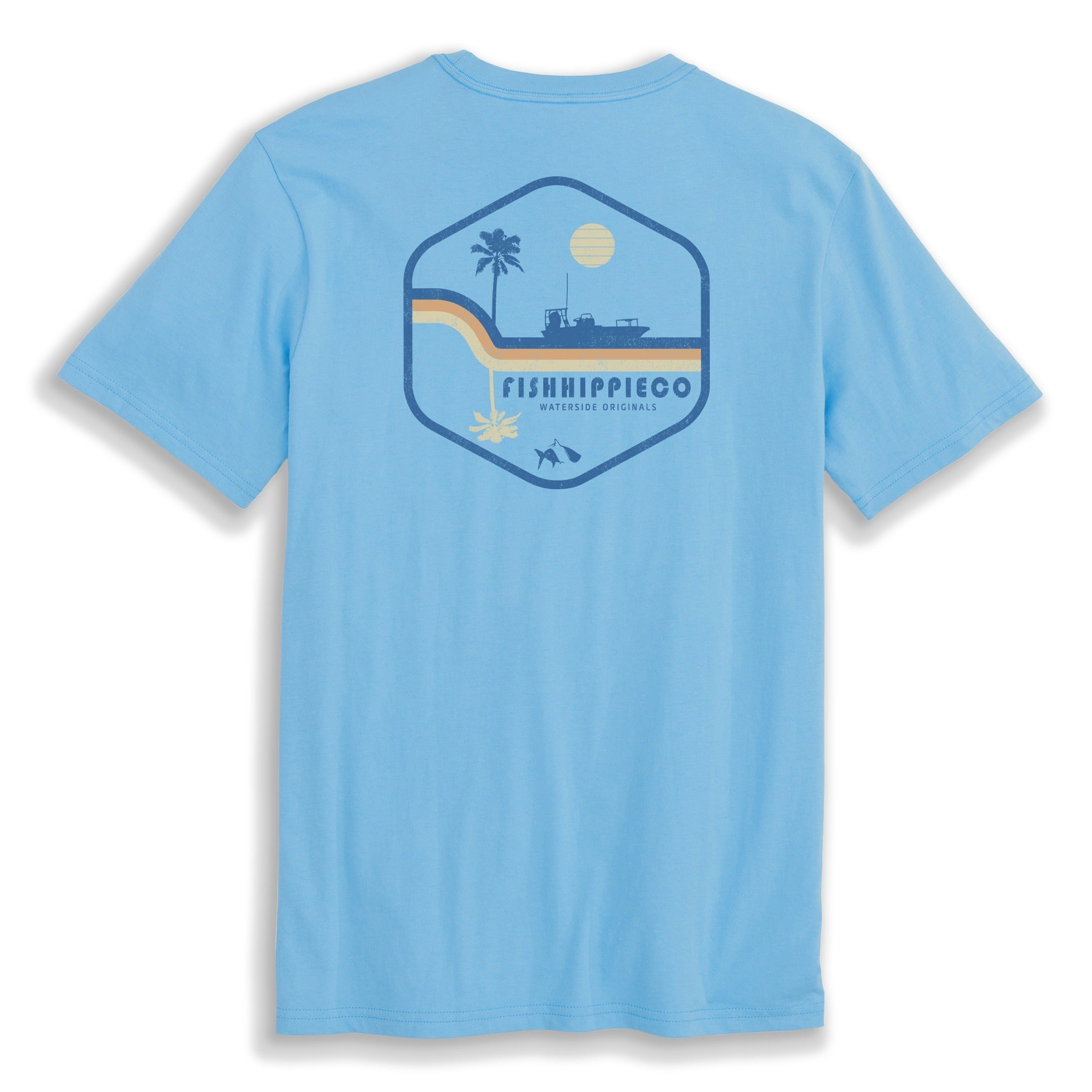 Men's Coastal Graphic TShirts Fish Hippie