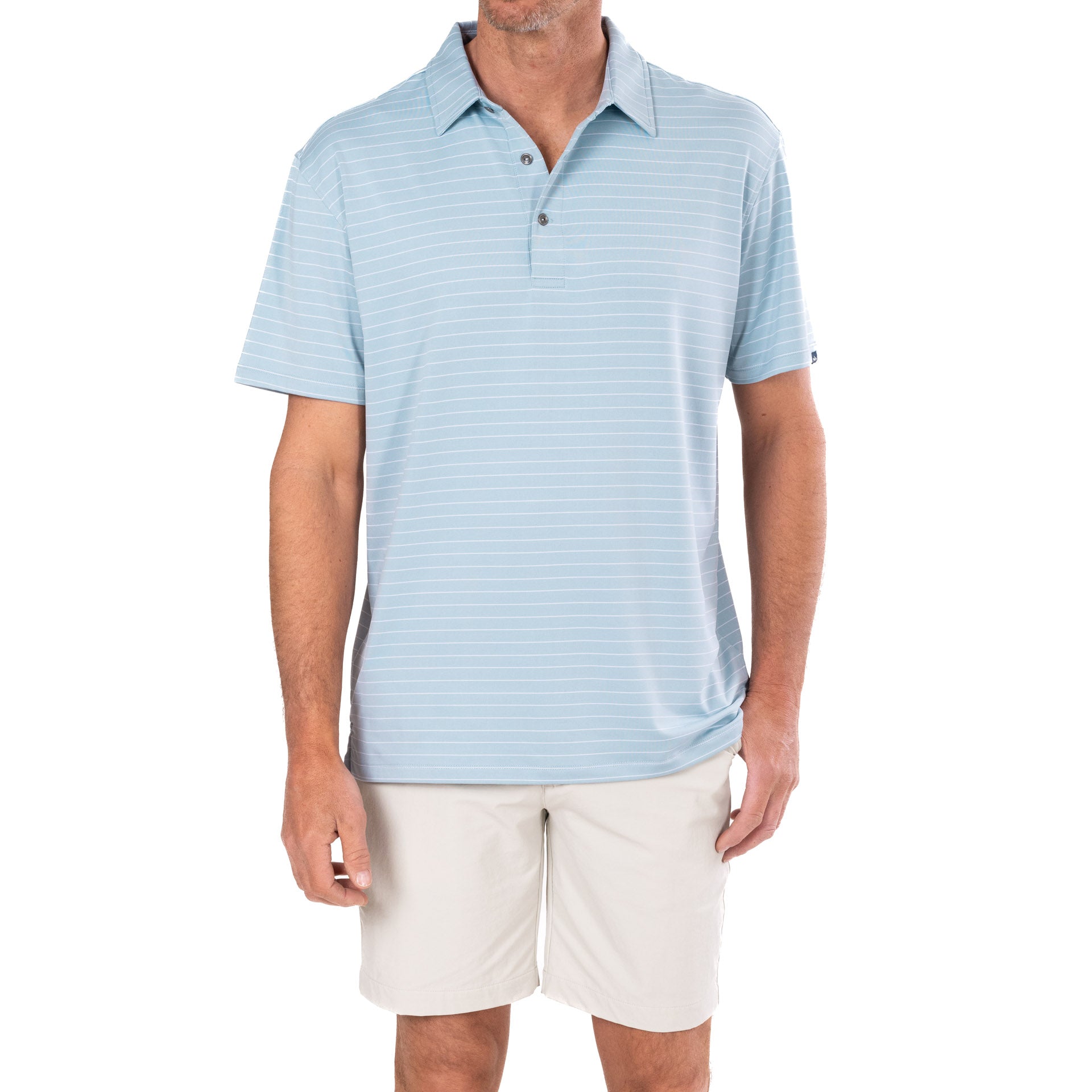 Knox Stripe Performance Polo