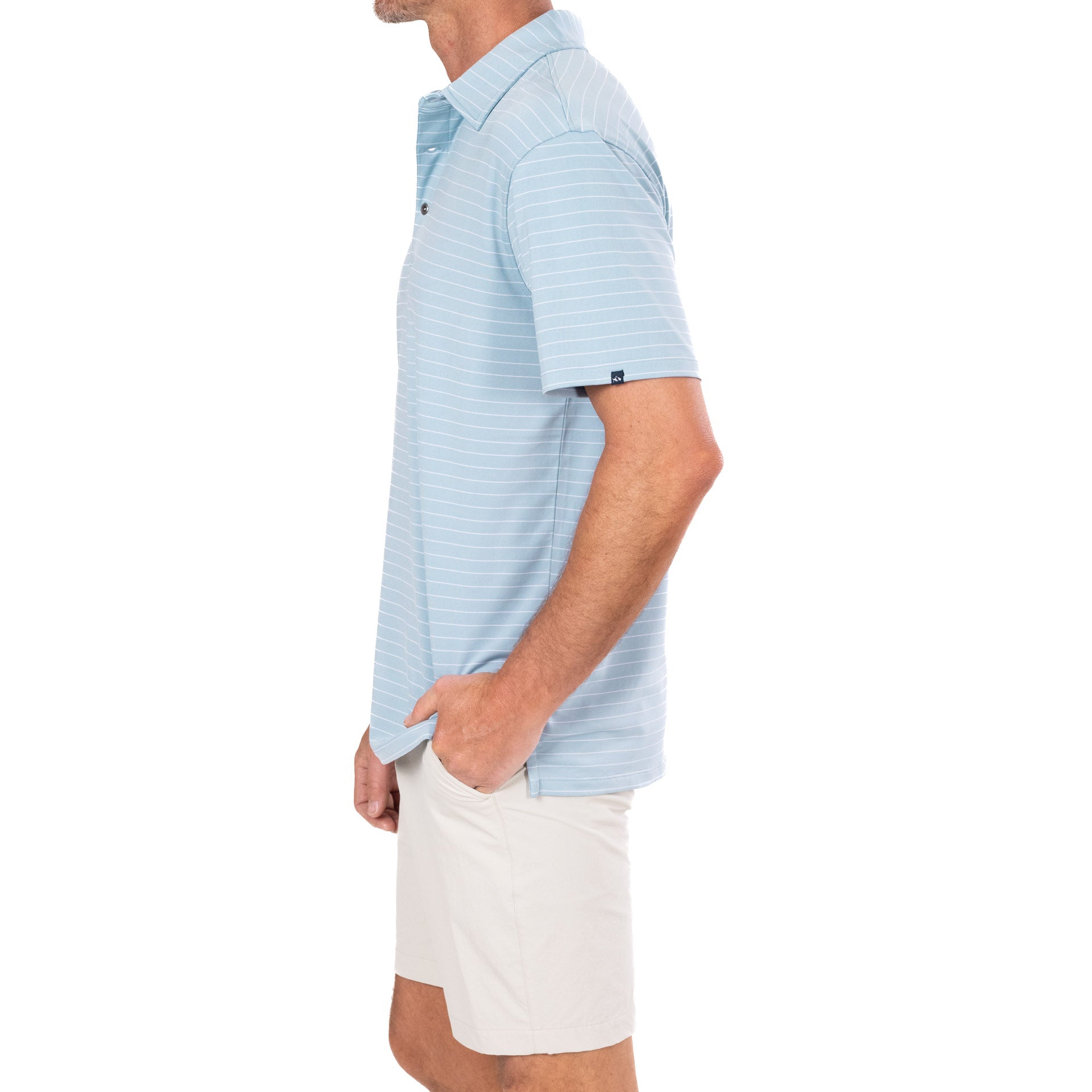 Knox Stripe Performance Polo