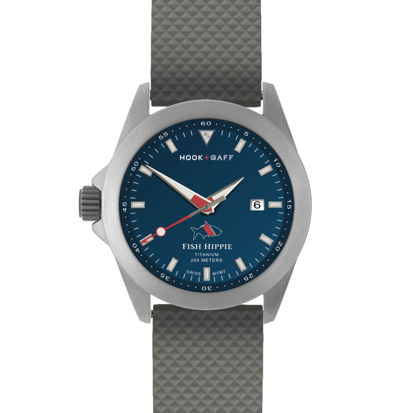 FH Edition Hook+Gaff Sportfisher Watch Navy Dial Fish Hippie